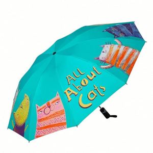 Parapluie publicitaire personnalisé à ouverture automatique, grand parapluie de golf de 30 pouces avec logo - Product Image 1