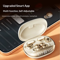 Écouteurs TWS 3-en-1 B108 à clip d'oreille, intra-auriculaires semi-ouverts, affichage numérique, son HiFi, appels clairs, pour la vente en gros