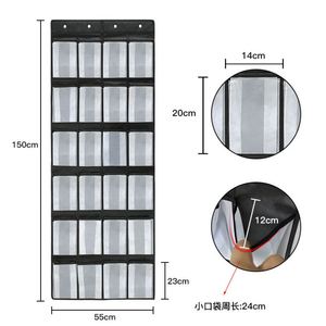 Sac de rangement suspendu 33x15x85cm en PVC, organisateur rectangulaire multifonctionnel pour accrocher derrière les portes ou sur les murs, pour un rangement bien rangé - Product Image 3