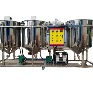 promotion price Soybean peanut palm cooking oil refining machine small oil refinery machine avocado cooking oil