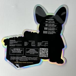 Sacs refermables à trois côtés de forme personnalisée, étanches à l'humidité, de qualité alimentaire, pour chocolat et biscuits - Product Image 4