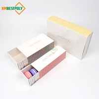 Boîtes en papier pliables personnalisées pour macarons, biscuits, desserts, beignets, avec tiroir coulissant, pour boulangerie
