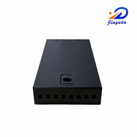 Caja de Terminación de Fibra Óptica de 8 Puertos para Montaje en Pared, Vacía, con Puertos Redondos ST/FC, Panel de Conexión Metálico de Acero Laminado en Frío, 256x130x41mm