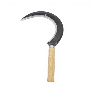 Vendita Diretta dalla Fabbrica, Falce in Acciaio Personalizzabile con Manico in Legno, Attrezzo Agricolo per Raccolta, Potatura e Taglio - Product Image 2
