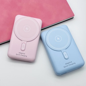 แบตเตอรี่สำรองแบบแม่เหล็กไร้สาย ความจุ 5000mAh 10000mAh แบตเตอรี่ลิเธียมโพลิเมอร์ ใช้งานร่วมกับ <span class=keywords><strong>iPhone</strong></span> 17 <span class=keywords><strong>Pro</strong></span> <span class=keywords><strong>Max</strong></span> 16 15 14 13 12 - Product Image 6