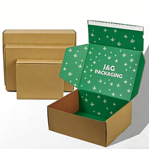 Caja de Regalo de Papel Corrugado con Tira Desprendible y Logotipo Personalizado, Cajas de Envío Autosellables con Impresión Offset - Product Image 1
