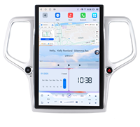 Autoradio Android 14,5 pouces pour Jeep Grand Cherokee 2014+ Navigation GPS pour voiture CarPlay Écran tactile HD Lecteur multimédia