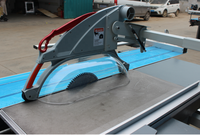 Scie à panneaux verticale de précision avec affichage numérique, moteur électrique, table coulissante haute précision pour le travail du bois