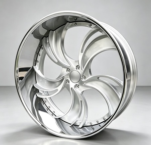 Jantes forgées <span class=keywords><strong>en</strong></span> deux parties 6061 T6, à rayons torsadés personnalisés, à déport profond, jantes de performance pour voitures de sport de luxe - Product Image 3