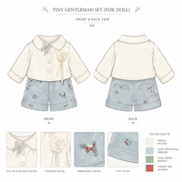 Vêtements de poupée personnalisés en gros OEM/ODM pour tenues de poupées BJD en coton