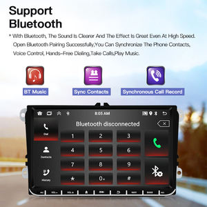 Lecteur multimédia automobile Android 14 STWEI 9 pouces pour VW Volkswagen Touran Tiguan Seat Skoda Radio GPS Navigation AutoRadio Vidéo Wifi - Product Image 4