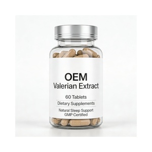 Complément Herbal Bio OEM à Base de Racine de Valériane 500 mg – <span class=keywords><strong>Comprimés</strong></span> de Valériane pour le Sommeil chez l'Adulte - Product Image 1