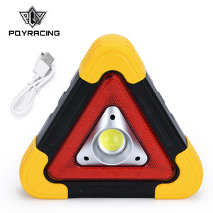 Poyracing – triangle lumineux d'avertissement LED, étanche IP65, lumière de sécurité d'urgence pour voiture, pour assistance routière - Product Image 1