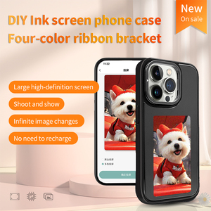 Étui de téléphone AERMY NFC à écran encre, étui de téléphone à écran projecteur <span class=keywords><strong>4</strong></span> couleurs avec images personnalisées, TPU+PC anti-collision et résistant aux chocs - Product Image 2