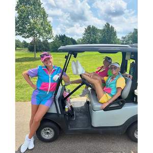 Conjunto Deportivo de 2 Piezas para Mujer, Estilo Color Block de los 80, Chaqueta Ligera con Cierre y Pantalones Cortos Transpirables, Atuendo de Verano - Product Image 2