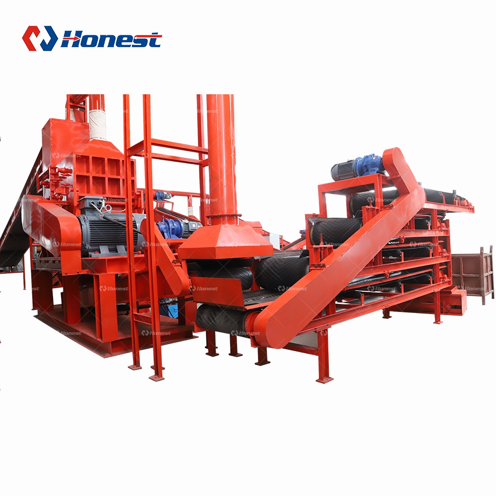 China New Waste Refrigerator Plate Metal Crusher Machinery Industrial Metal Motor Stator Shredder Machine Recycling Equipment