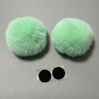 Plüsch Pom Pom Bärenohren Helm-Dekoration Niedliche Abnehmbare Motorrad- und Skihelm-Accessoires Flauschige Pom Pom Ohren-Helm-Deko