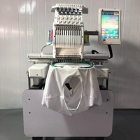 Machine à broder numérique à tête unique, 12 aiguilles, 360*510 mm, petite machine à broder à tête unique