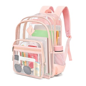 Mochila de estilo nacional portátil de PVC transparente resistente para festivales y conciertos de trabajo universitario escolar - Product Image 1