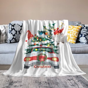Manta de invierno de poliéster 100%, 50x60 pulgadas, suave y cómoda, manta de aire acondicionado de oficina de punto navideño - Product Image 3