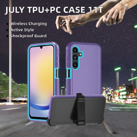 Nouveauté de juillet, étui de téléphone sans fil avec design sportif en TPU + acrylique, résistant aux chocs et anti-chute