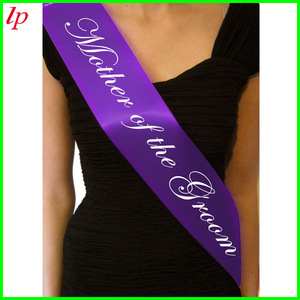 Banda de satén morado de una sola capa para futura novia, accesorio para despedida de soltera - Product Image 3