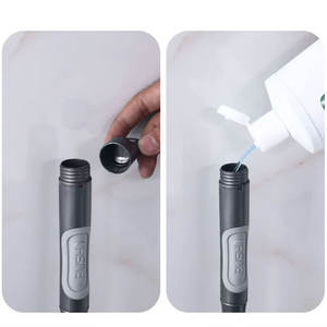 软质 TPR 刷毛迷你马桶刷套装 可拆卸手柄 壁挂式 节省空间 家用清洁工具 - Product Image 2