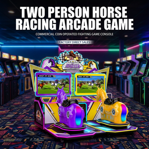 Machine de jeu d'arcade de simulation de course de chevaux à monnayeur, matériel acrylique, 450W, 2 joueurs, équipement de parc d'attractions - Product Image 4
