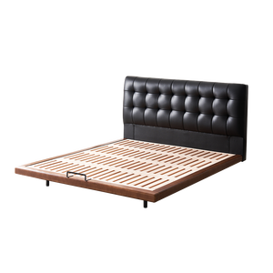 Zayshine <span class=keywords><strong>Letto</strong></span> Matrimoniale Moderno di Lusso in Pelle Nera, Modulare per Camera da <span class=keywords><strong>Letto</strong></span> Padronale, Misure King e Queen, Grande Dimensioni da 1.5 e 1.8 Metri - Product Image 6
