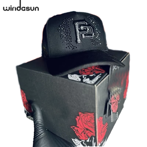 Gorra de Béisbol de Malla Deportiva con Bordado a Mano de Alta Calidad, Diseño de Dibujos Animados de 5 Paneles, Venta al Por Mayor de Fábrica, Rosones - Product Image 1