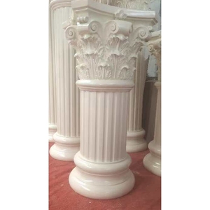 Columnas Decorativas para Fiestas HJ240008, Columna de Mármol Beige, Pilar Romano Moderno para Decoración de Fondo de Escenario de Boda - Product Image 5