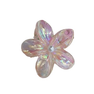 Summer <strong>Fantasy</strong> Women's Half <strong>Hair</strong> Clips Colorful Plumeria <strong>Hair</strong> Claws Back Head Bun Shark Clips Plastic Party Vacation Style - Product Image 5