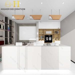 Diseño de tienda de teléfonos móviles, mesa de mostrador de exhibición de teléfono móvil de <span class=keywords><strong>madera</strong></span> duradera personalizada para escaparate de teléfono móvil - Product Image 6