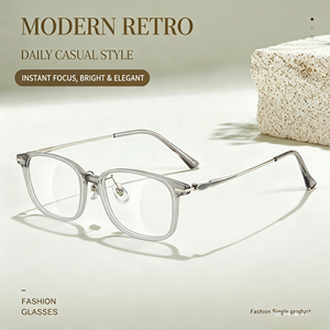 22326 Montature per <span class=keywords><strong>occhiali</strong></span> Xiaohongshu stile rilassato anti-età, protezione dalla luce blu, stile celebrità online, montatura larga 3,5 mm. - Product Image 3
