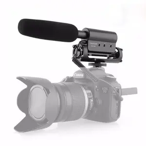 Ditembak gun MIC Wawancara Fotografi Wawancara Mikrofon untuk Nikon Canon DSLR Camera (Perlu 3.5mm Antarmuka)