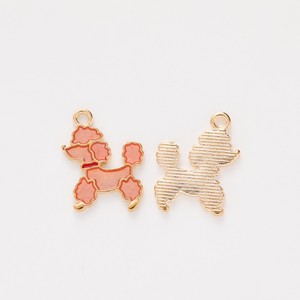Breloque Caniche Éclatant en Alliage Émaillé Doré pour Décoration de Sac à Main pour Amateurs de Chiens - Product Image 5