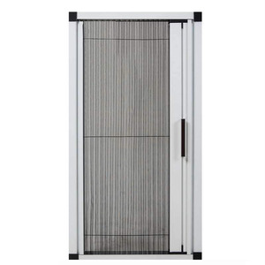 Pleated <strong>Screen</strong> Mesh <strong>Door</strong> Window Mosquito Bug <strong>Screen</strong> Sliding Retractable Trackless <strong>Screen</strong> <strong>Door</strong> With Aluminum Frame - Product Image 2