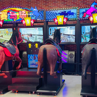 Machine de jeu d'arcade de course de chevaux double personnalisée, simulateur électronique d'équitation à monnayeur, directement de l'usine SQF