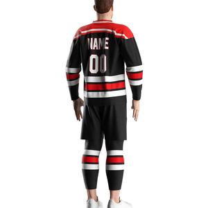 Camiseta de Hockey de Moda para Hombre, Bordada, de Manga Larga, Talla Grande, Sublimada, Uniforme Deportivo - Product Image 6
