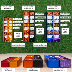 7日間スライドフィルオーガナイザー<span class=keywords><strong>AM</strong></span>/PMプッシュプルデザインCNC加工ステンレススチール純粋なアルミニウムカスタマイズ可能な毎日の薬 - Product Image 2