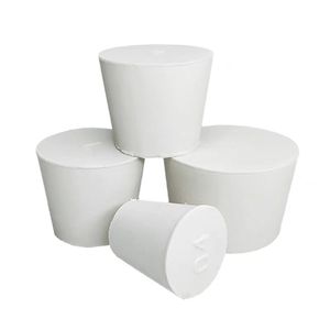 Laboratuvarlar için katı beyaz trapez kauçuk fiş mükemmel sızdırmazlık performansı ile özel kalıplı NBR/EPDM stoper - Product Image 1