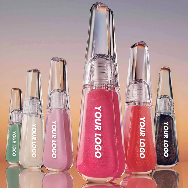 Wholesale Private Label Fancy Vegan Lip Care Plump Brighten Lip Treatment Oil Cute Lip Balm with Logo