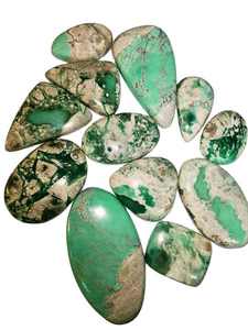Cabochon de pierre précieuse turquoise naturelle de haute qualité, fait main, taille ovale, effet optique étoilé, vente en gros pour la fabrication de bijoux - Product Image 3