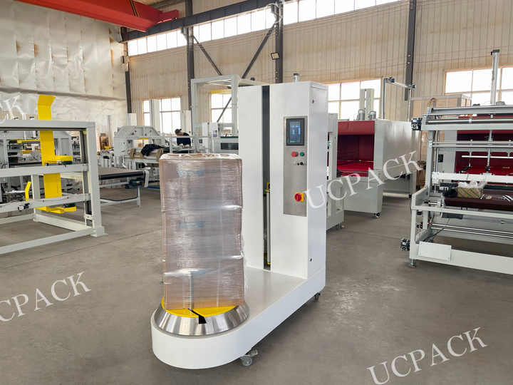 High Efficiency Wrapping Machines Luggage Airport Shrink Wrapping ...