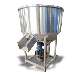 Russia sells good quality for rural farmers Vertical electric stainless steel mixer for grain pellets for small feedlots