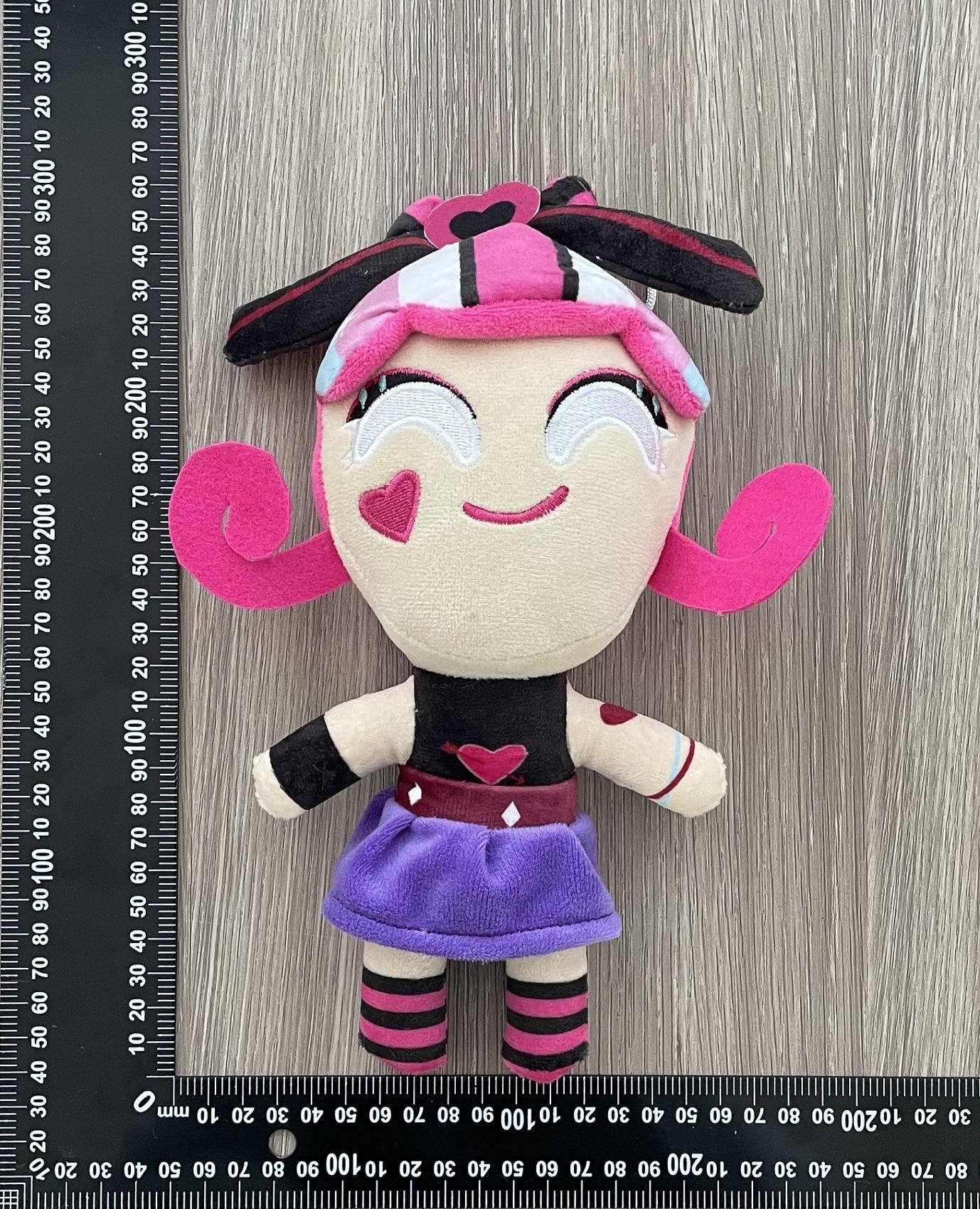 Purple skirt color braid girl 25cm 80g-figure