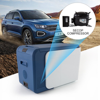 Alta calidad portátil 12V 24V doble uso camping congelador LED Control Panel coche nevera 12V utilizado para exteriores
