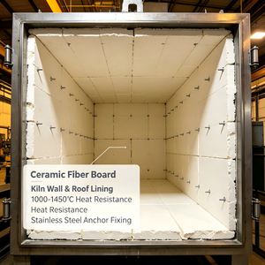 Meilleure Qualité 1000°C - 1600°C Liste de prix fabricants Plaque de fibre céramique isolante pour fours de laboratoire et fours industriels - Product Image 5
