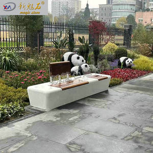 Nuevo Banco de Hormigón con Aspecto de Piedra Mágica para Exteriores, 3 cm de Grosor, Tamaño Personalizado, para Uso en Paisajes Urbanos - Product Image 2