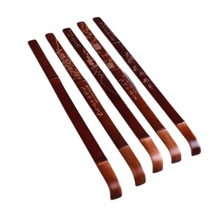 Bamboo Back Scratchers Hand Carved With Floral Design Antique Collectible Craft Gift - Product Image 5